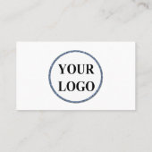 ここにロゴを追加するカスタムウェディング プレイスカード (裏面)