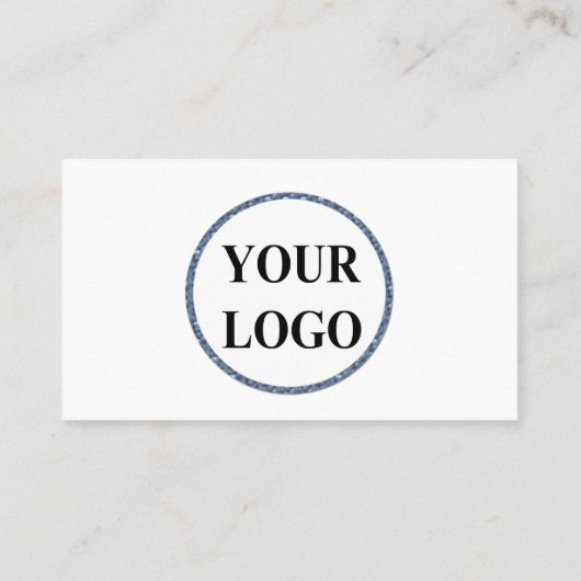 ここにロゴを追加するカスタムウェディング プレイスカード (裏面)