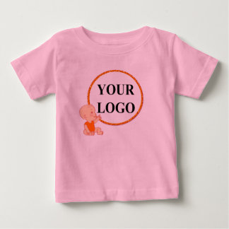 ここにロゴを追加 キッズ 女の子 1歳 誕生日 ベビーTシャツ