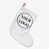 ここにロゴを追加 スモールクリスマスストッキング (正面 (吊り時))