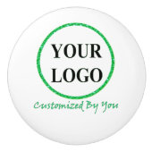 ここにロゴを追加 セラミックノブ (正面)