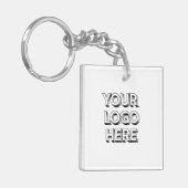 ここにロゴ キーホルダー (正面左)