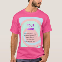ここにロゴ/デザインを挿入 シンプルなミニマルテキスト Tシャツ