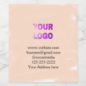 ここにロゴ/デザインを追加してください シンプルなテキスト ポジ ワインラベル (シングルラベル)