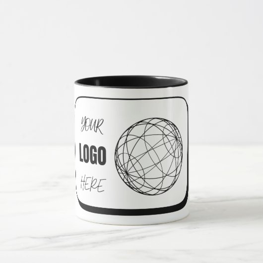 ここにロゴ マグカップ (中央)