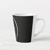 ここにロゴ モダン カフェラテマグ (右)