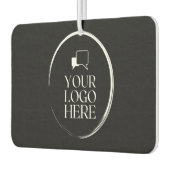 ここにロゴ モダン カーエアーフレッシュナー (左)