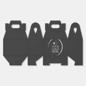 ここにロゴ モダン フェイバーボックス (見開き)