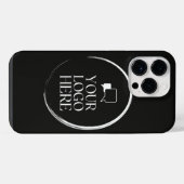 ここにロゴ モダン iPhoneケース (裏面横)