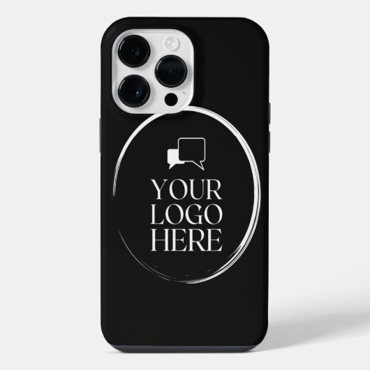 ここにロゴ モダン iPhoneケース (裏面)