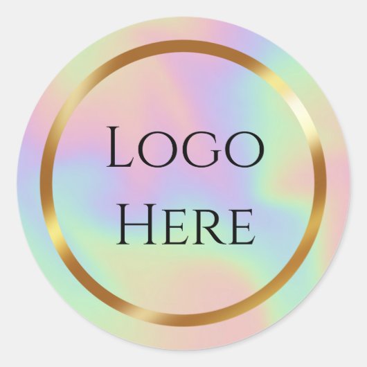 ここにロゴ ラウンドシール (正面)