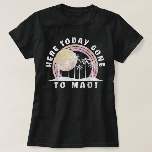ここに今日マウイハワイの休暇ヴィンテージに行った Tシャツ (デザイン正面)