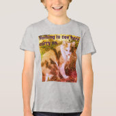 ここに何も見えない トライブレンドＴシャツ (正面)