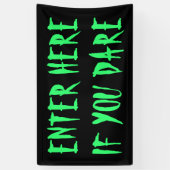 ここに入もしる幽霊のよく出るYou Dare House Outdoor 横断幕 (縦)