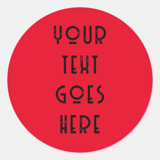 ここに入力したテキストを個人用に変更 ラウンドシール (正面)