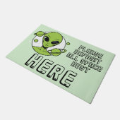 ここに全ての宇宙粉を入れる ドアマット (アングル)