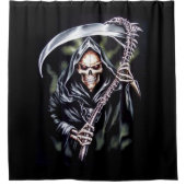 ここに厳格来ます シャワーカーテン (正面)