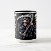 ここに厳格来ます ツートーンマグカップ (中央)