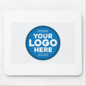 ここに名前または会社のロゴをパーソナライズ マウスパッド (正面)