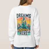 ここに夢が広がる スウェットシャツ (裏面)