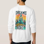 ここに夢が広がる スウェットシャツ (裏面)