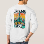 ここに夢が広がる Tシャツ (裏面)