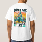 ここに夢が広がる Tシャツ (裏面)