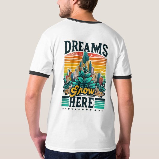 ここに夢が広がる Tシャツ (裏面)