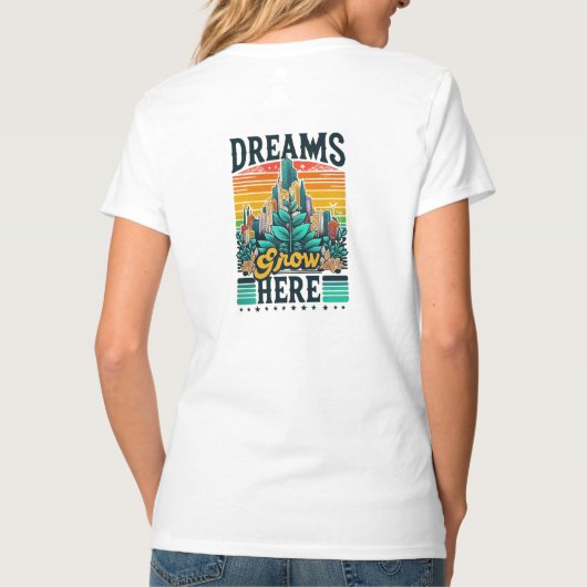 ここに夢が広がる Tシャツ (裏面)