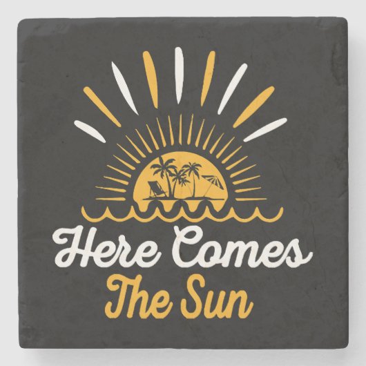 ここに太陽がやってくる ストーンコースター (正面)