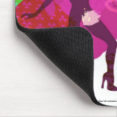 ここに女の子を来て下さい マウスパッド (コーナー)