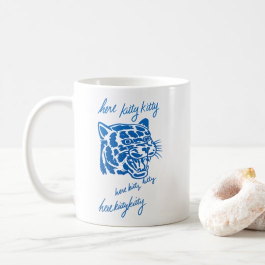 ここに子猫ちゃん コーヒーマグカップ (ドーナツ)