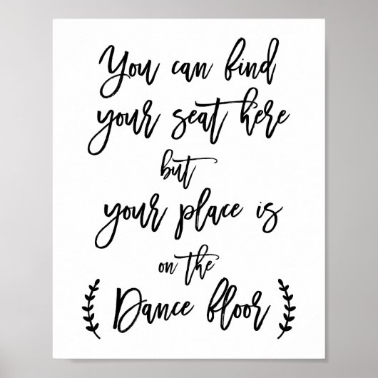 ここに席を見つける ポスター (正面)