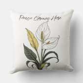 ここに平和が訪れる クッション (裏面)