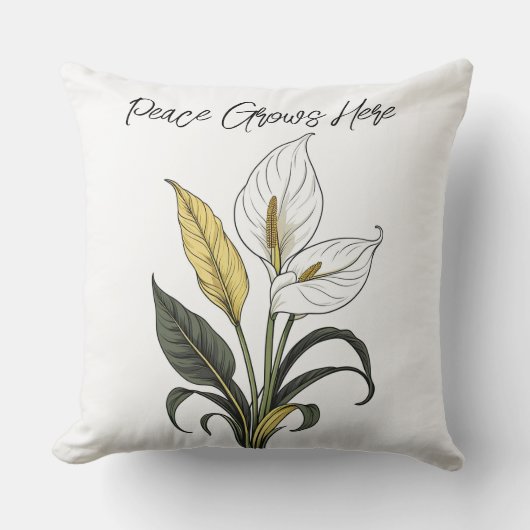 ここに平和が訪れる クッション (正面)