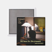 ここに座って現在の磁石を探す マグネット (正面/裏面)