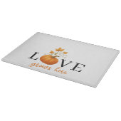 ここに恋が芽生える | パンプキンレタリング秋 カッティングボード (角)