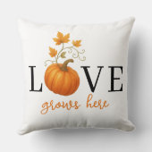 ここに恋が芽生える | パンプキンレタリング秋 クッション (裏面)
