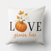 ここに恋が芽生える | パンプキンレタリング秋 クッション (正面)
