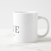 ここに恋が芽生える | パンプキンレタリング秋 ジャンボコーヒーマグカップ (右)