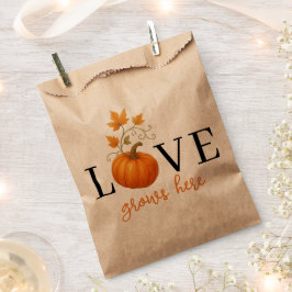 ここに恋が芽生える | パンプキンレタリング秋 フェイバーバッグ