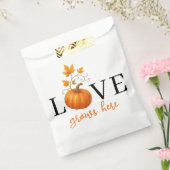 ここに恋が芽生える | パンプキンレタリング秋 フェイバーバッグ (封をした状態)