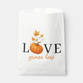 ここに恋が芽生える | パンプキンレタリング秋 フェイバーバッグ (正面)