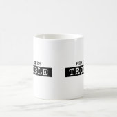 ここに悩みのTシャツを来ます コーヒーマグカップ (中央)