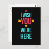 ここに愛のハート ポストカード (正面/裏面)