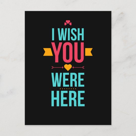 ここに愛のハート ポストカード (正面)