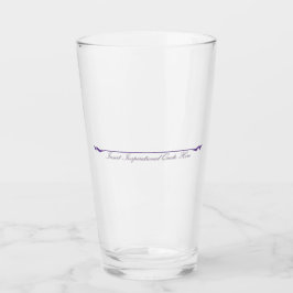 ここに感動的引用文を挿入 – 紫 タンブラーグラス