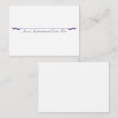 ここに感動的引用文を挿入 – 紫 ノートカード (正面/裏面)