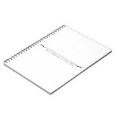 ここに感動的引用文を挿入 – 紫 ノートブック (左側)