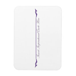 ここに感動的引用文を挿入 – 紫 マグネット